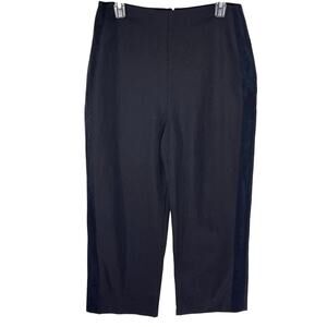 PHILLIP LIM Women’s Black Wide Leg Cropped Tux Stripe Trouser Pant 8